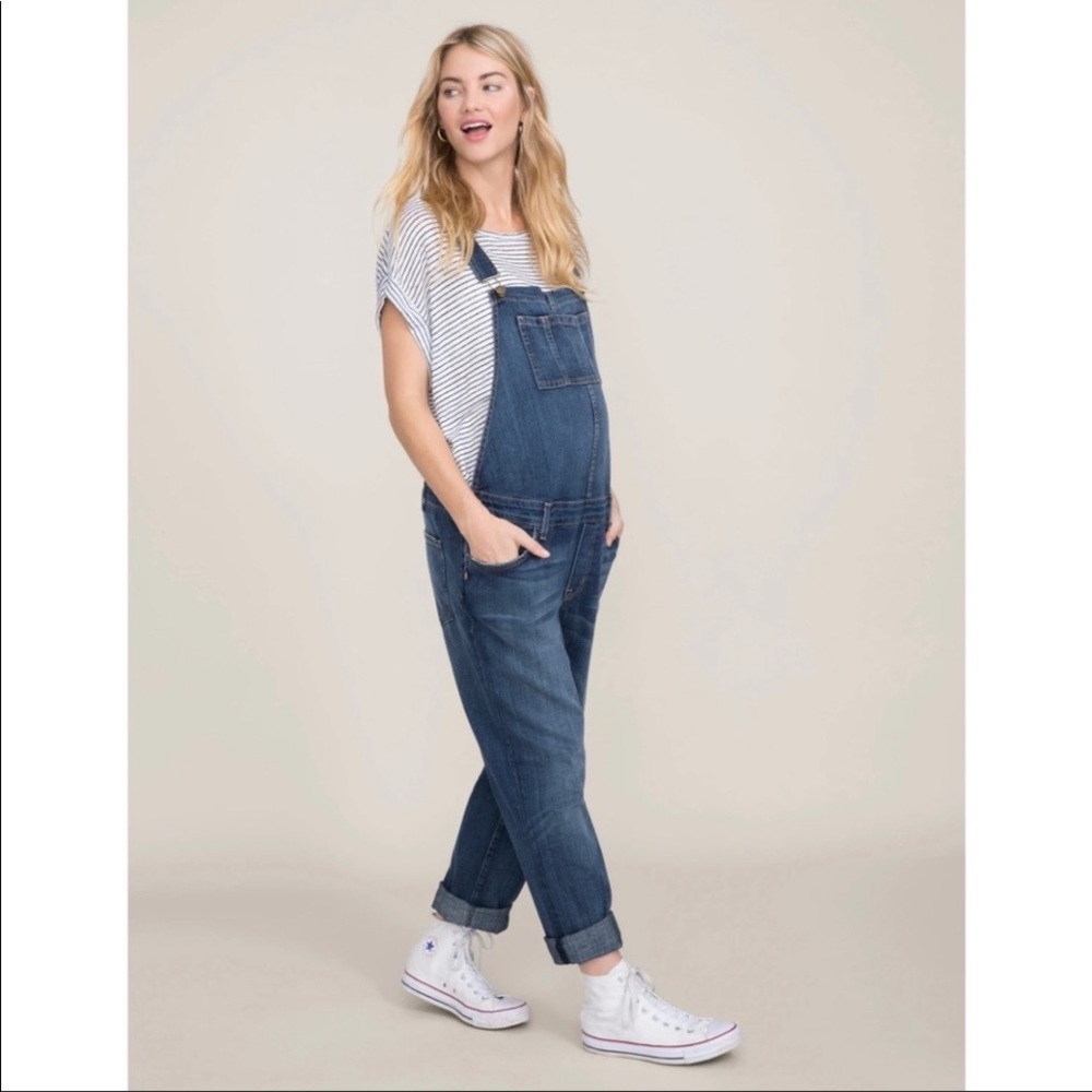Current/Elliott Hatch Maternity Overalls 1